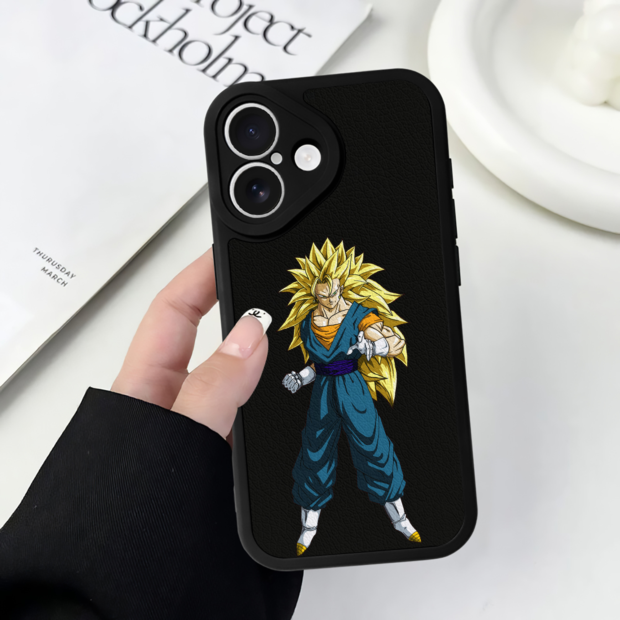（画像用） ドラゴンボール ベジット DRAGON BALL Vegetto 【iPhone 16シリーズ対応】シリコンスマホケース（レザー調） 材質：シリコン
